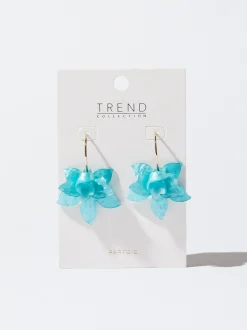 Resin Flower Hoop Earrings|Parfois Best