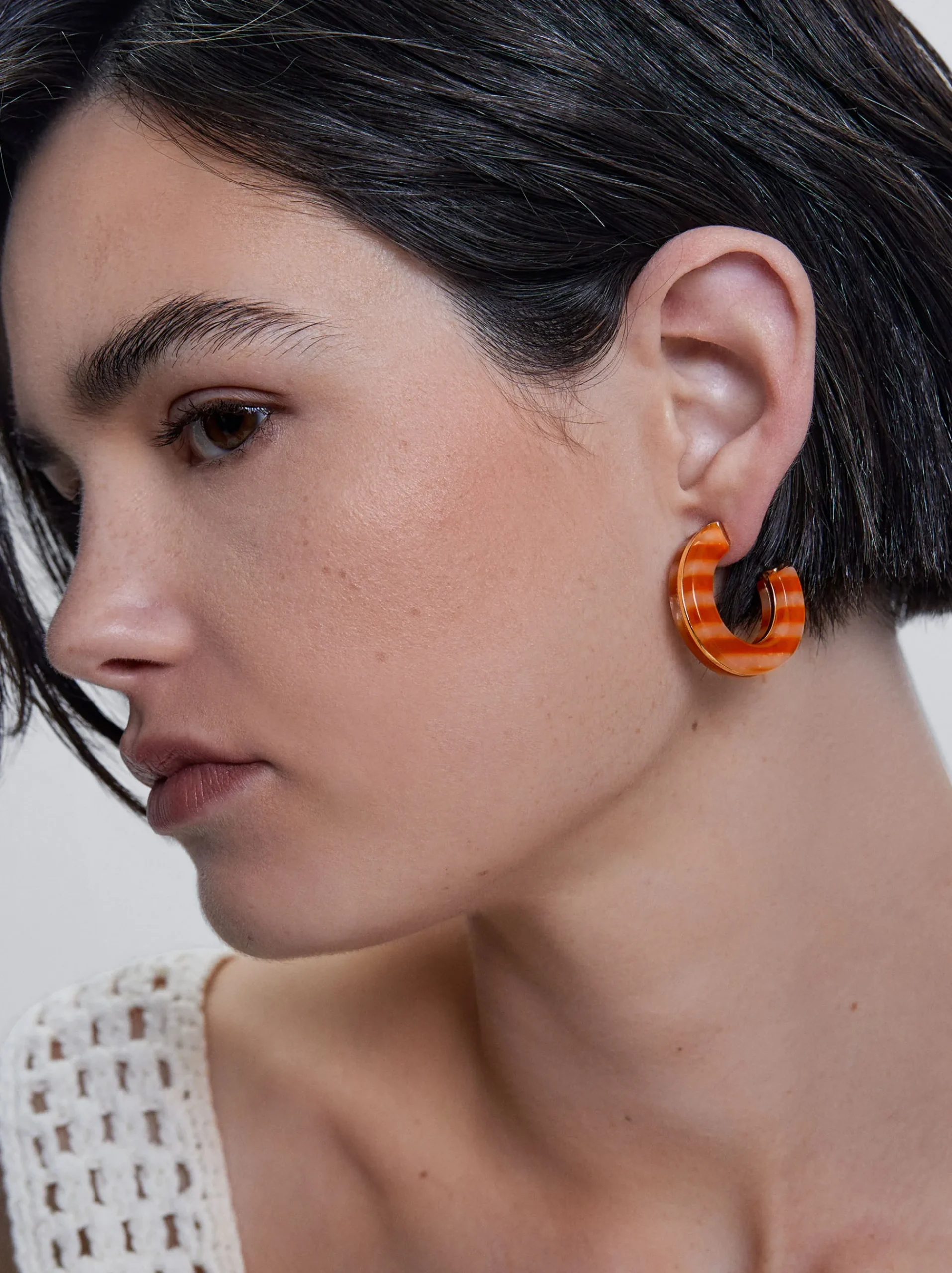Resin Hoop Earrings|Parfois Store