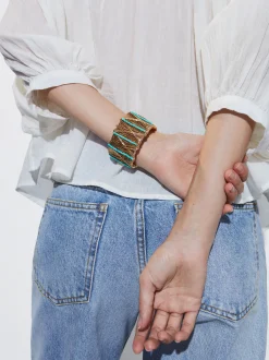 Rigid Bracelet With Beads|Parfois Flash Sale
