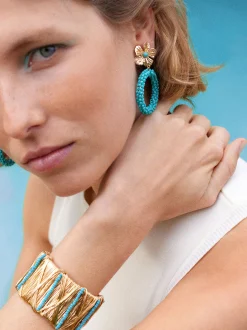 Rigid Bracelet With Beads|Parfois Flash Sale