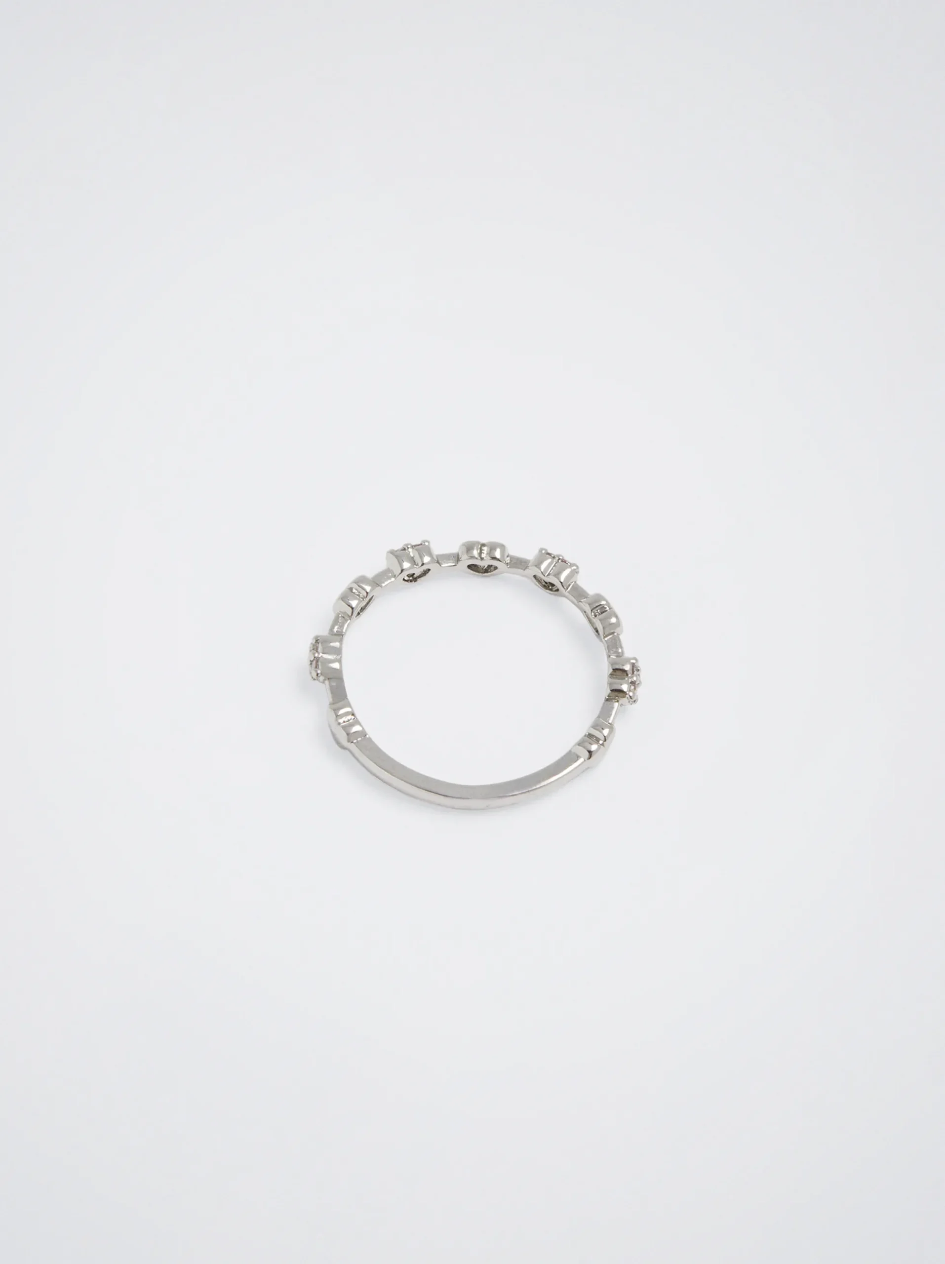 Ring With Hearts And Zirconia|Parfois Flash Sale