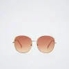 Round Metallic Sunglasses|Parfois Clearance
