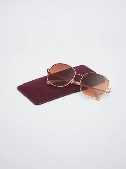 Round Metallic Sunglasses|Parfois Clearance