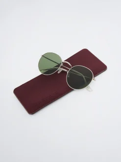 Round Metallic Sunglasses|Parfois Clearance