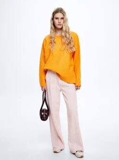 Round-Neck Knit Sweater|Parfois Online