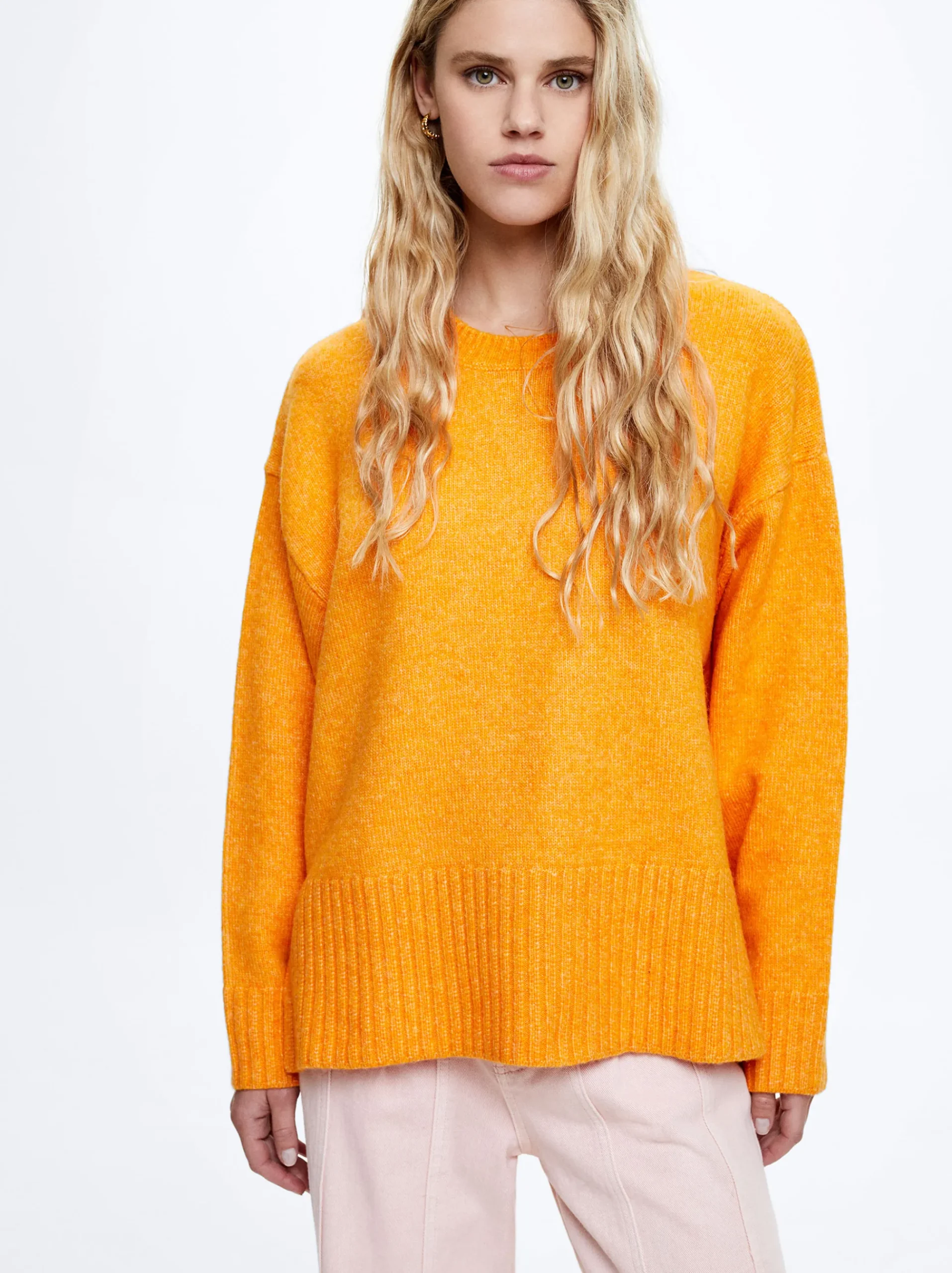 Round-Neck Knit Sweater|Parfois Online