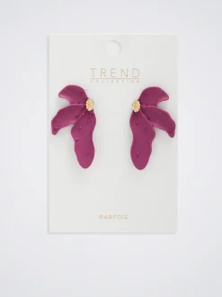 Rubber Flower Earrings|Parfois New