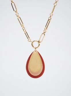 Rubber Golden Necklace|Parfois Cheap