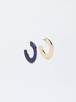 Rubber Hoop Earrings|Parfois Fashion