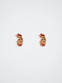Rubber Hoop Earrings|Parfois New