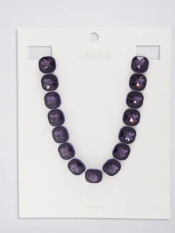 Rubber Necklace With Crystals|Parfois New