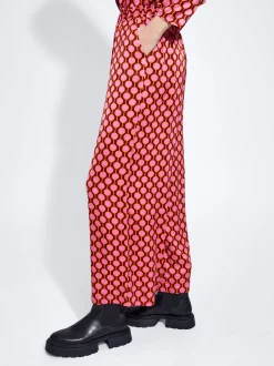 Satin Printed Trousers|Parfois Best Sale