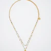 Set Of 925 Silver Necklaces With Semiprecious Stone|Parfois Online