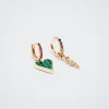 Set Of Earrings With Charms And Zirconia|Parfois Fashion