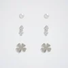 Set Of Earrings With Cubic Zirconia|Parfois Cheap