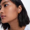 Set Of Earrings With Cubic Zirconia|Parfois Sale