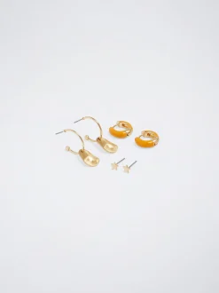 Set Of Earrings With Star|Parfois Shop