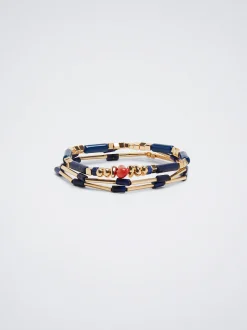 Set Of Elastic Bracelets With Semiprecious Stone|Parfois Cheap