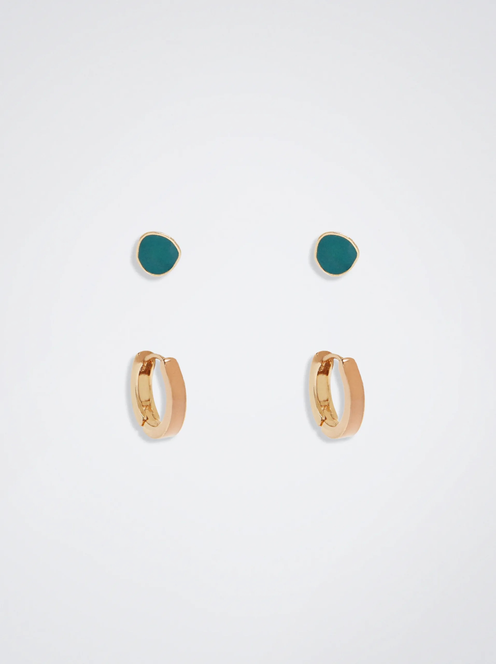 Set Of Enamel Earrings|Parfois Store