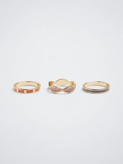 Set Of Enamel Rings|Parfois Clearance