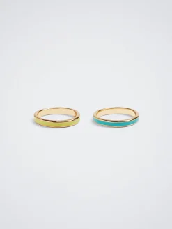 Set Of Enamel Rings|Parfois Fashion