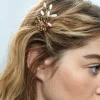 Set Of Hair Combs With Flowers|Parfois Outlet
