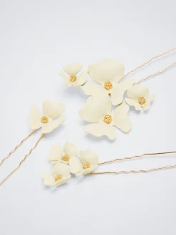 Set Of Hair Combs With Flowers|Parfois New