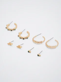 Set Of Hoop Earrings With Enamel|Parfois Cheap