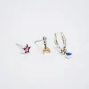 Set Of Hoops With Charms And Zirconia|Parfois Best Sale