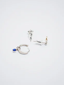 Set Of Hoops With Charms And Zirconia|Parfois Best Sale