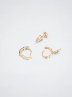 Set Of Hoops With Charms And Zirconia|Parfois Clearance