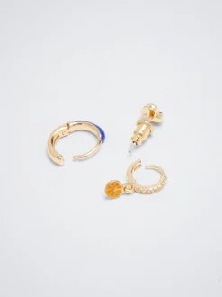Set Of Hoops With Cubic Zirconia|Parfois Shop