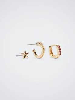 Set Of Hoops With Cubic Zirconia|Parfois Outlet