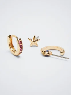 Set Of Hoops With Cubic Zirconia|Parfois Outlet