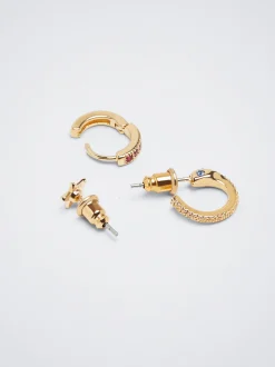 Set Of Hoops With Cubic Zirconia|Parfois Outlet
