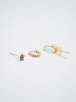Set Of Hoops With Cubic Zirconia|Parfois Store