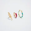 Set Of Hoops With Cubic Zirconia|Parfois Outlet