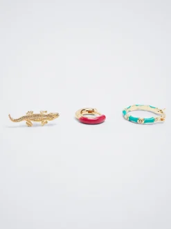 Set Of Hoops With Cubic Zirconia|Parfois Outlet
