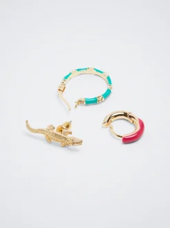 Set Of Hoops With Cubic Zirconia|Parfois Outlet