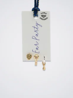Set Of Hoops With Cubic Zirconia|Parfois Best Sale