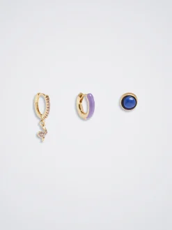 Set Of Hoops With Cubic Zirconia|Parfois Fashion