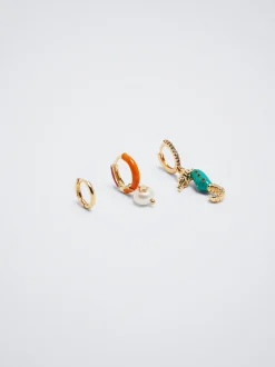 Set Of Hoops With Freshwater Pearl|Parfois Fashion