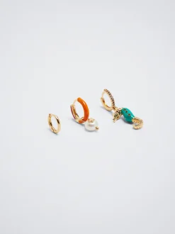 Set Of Hoops With Freshwater Pearl|Parfois Fashion