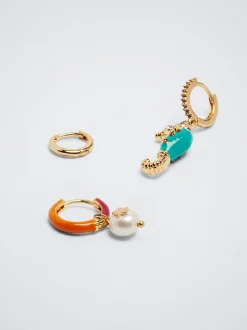 Set Of Hoops With Freshwater Pearl|Parfois Fashion