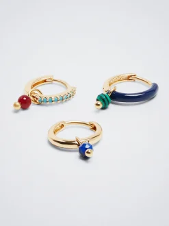 Set Of Hoops With Stone And Zirconia|Parfois Cheap