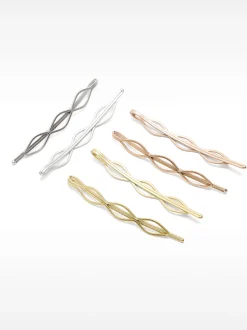 Set Of Metallic Hairslides|Parfois Shop