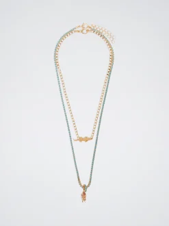 Set Of Necklaces With Charms And Zirconia|Parfois Discount