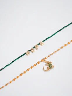 Set Of Necklaces With Charms And Zirconia|Parfois Best Sale