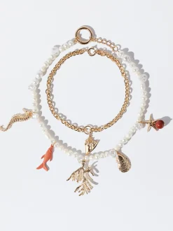 Set Of Necklaces With Freshwater Pearl|Parfois Outlet