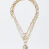 Set Of Necklaces With Freshwater Pearl|Parfois Outlet